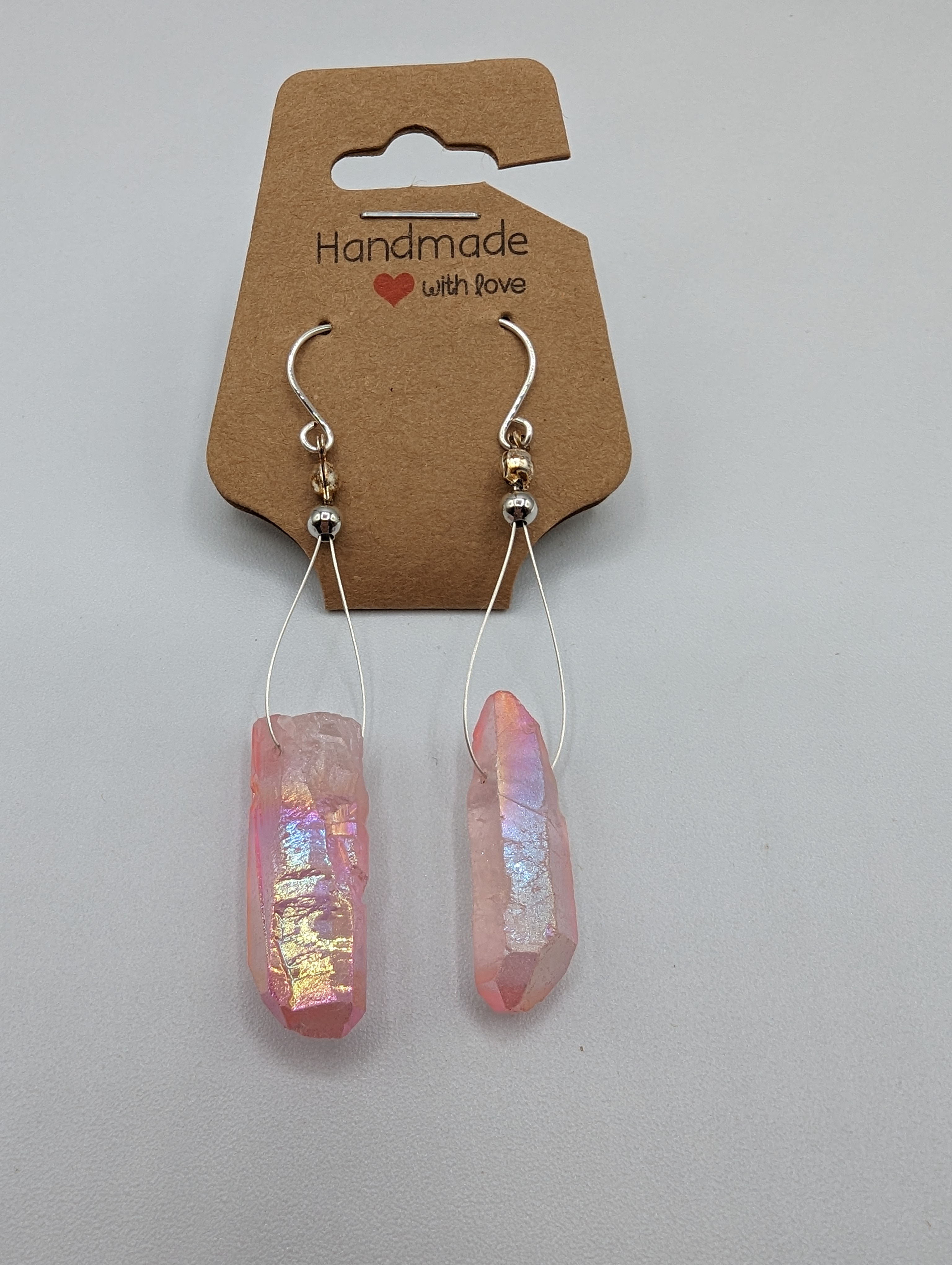 Pink Quartz Earrings