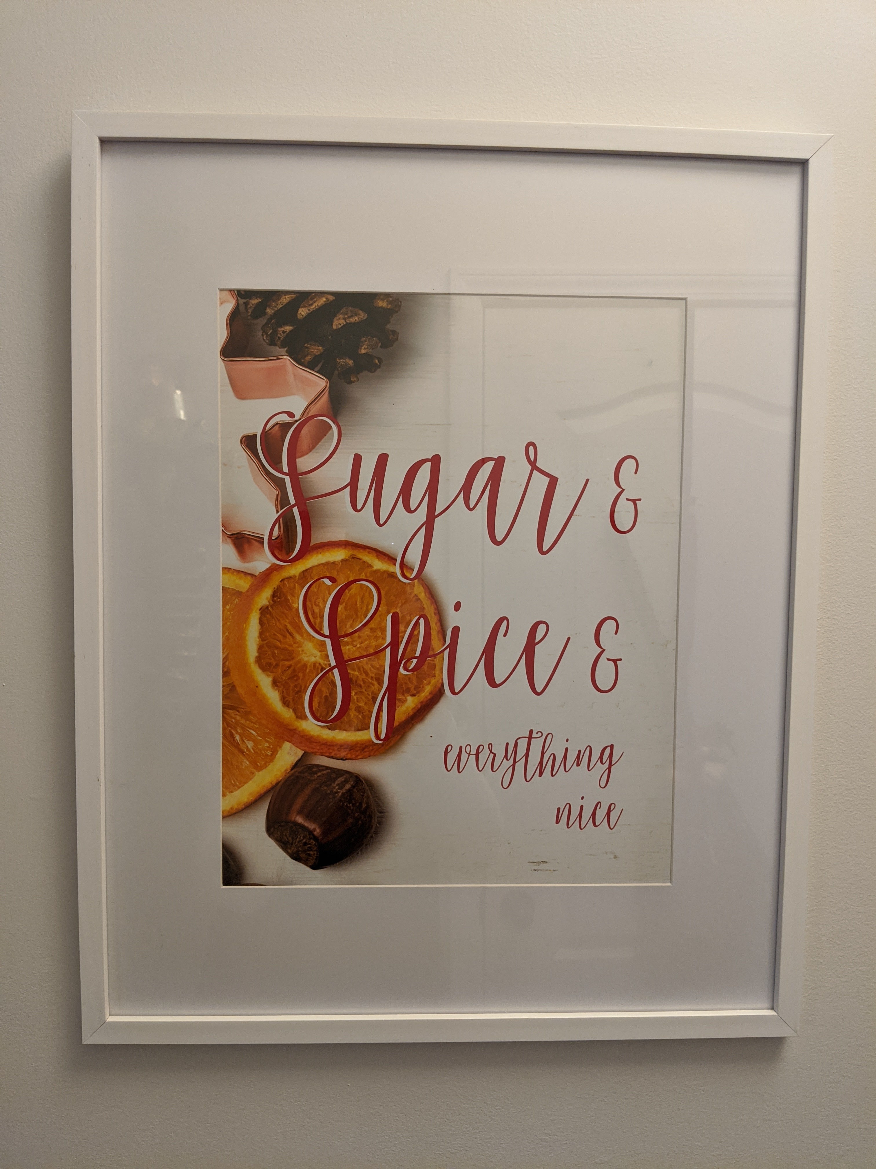 "Sugar & Spice" 17"x21" Framed Holiday Print