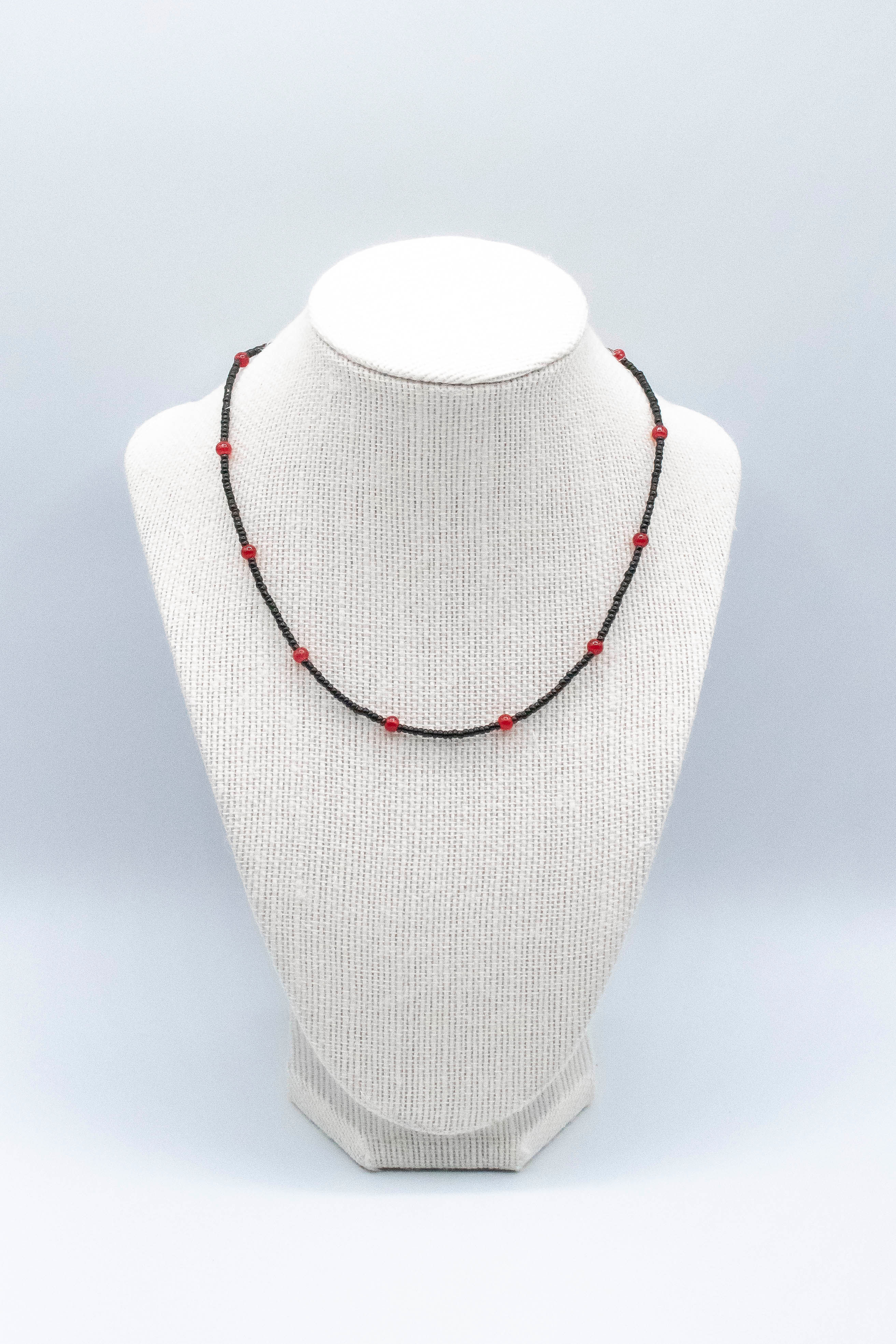 Vampire Kisses Glass Bead Necklace