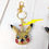 Thumbnail: Excited Pikachu Resin Pokemon Keychain with Jewels & Electric Embellishments