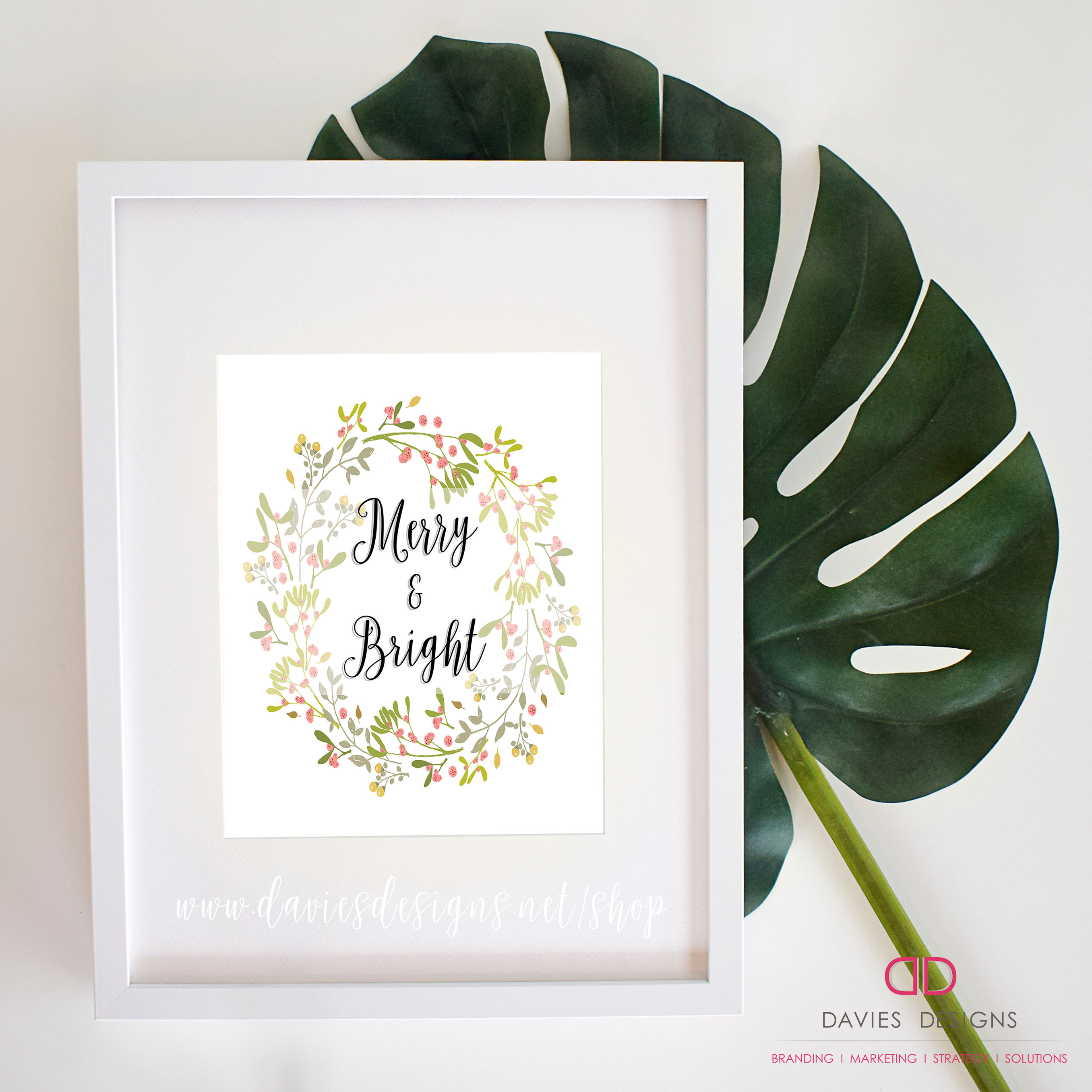 Merry & Bright 8x10 Digital Download