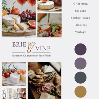 Brand Board: Brie & Vine, Gourmet Charcuterie and Fine Wine