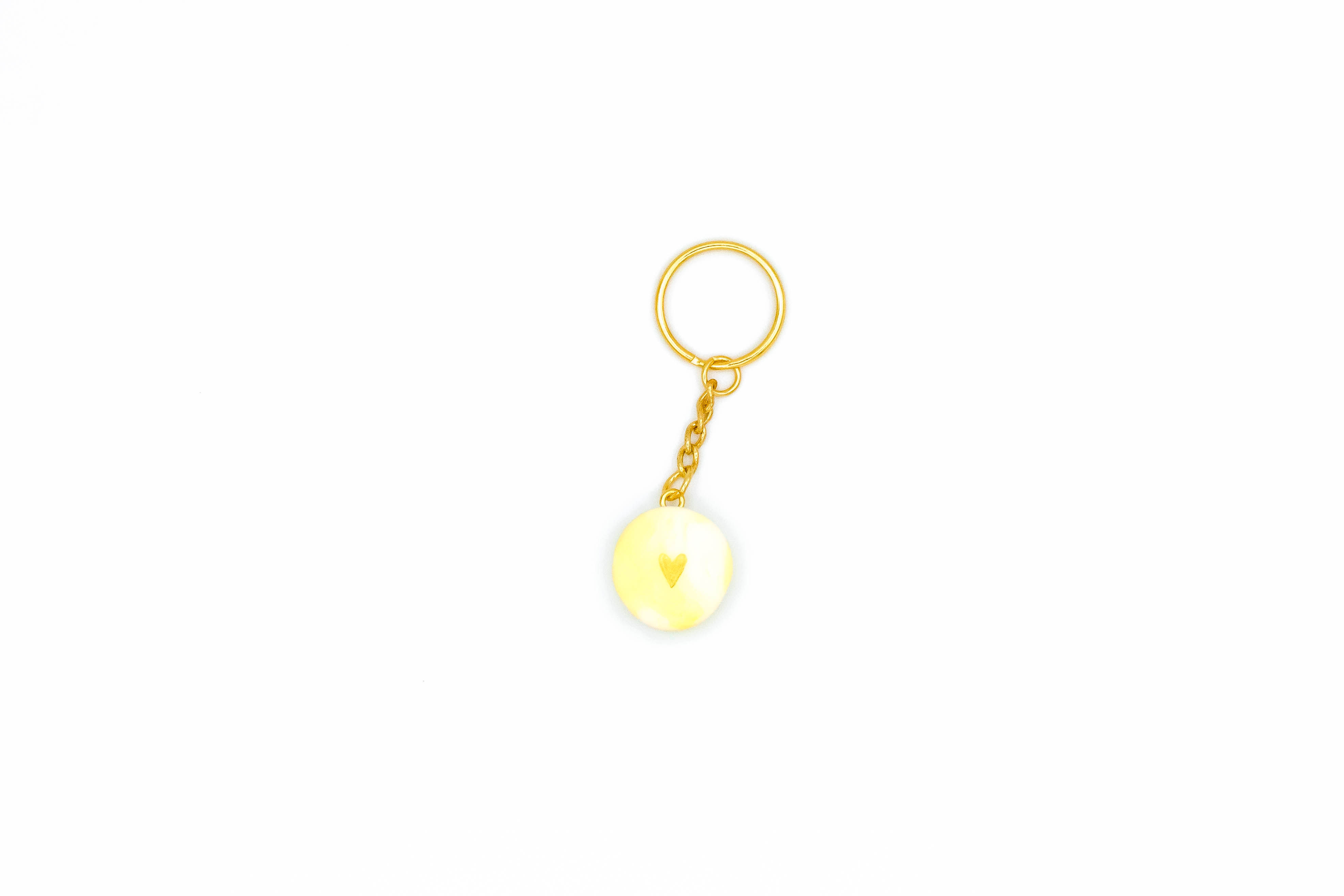 Yellow Macaron Keychain