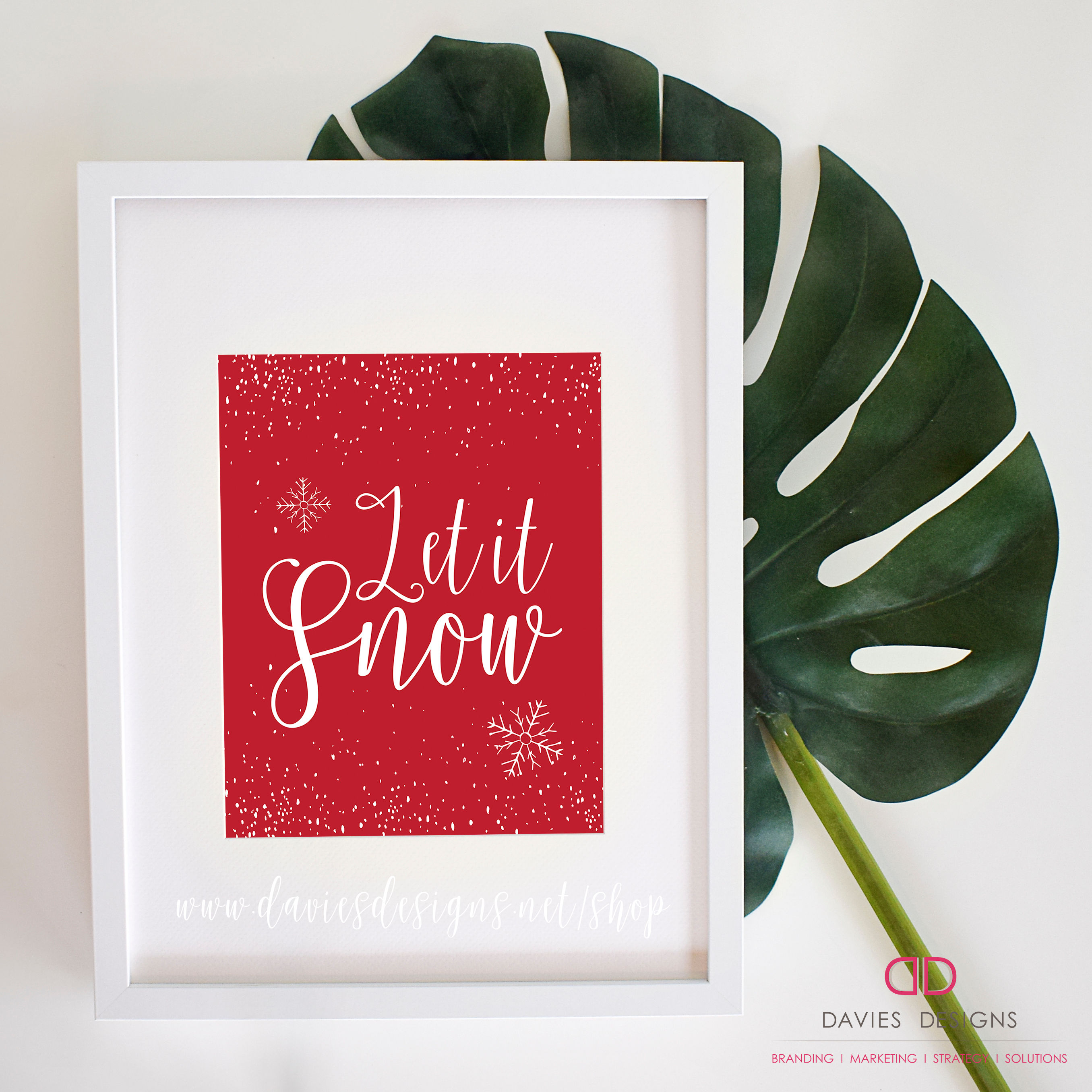 Let It Snow 8x10 Digital Download