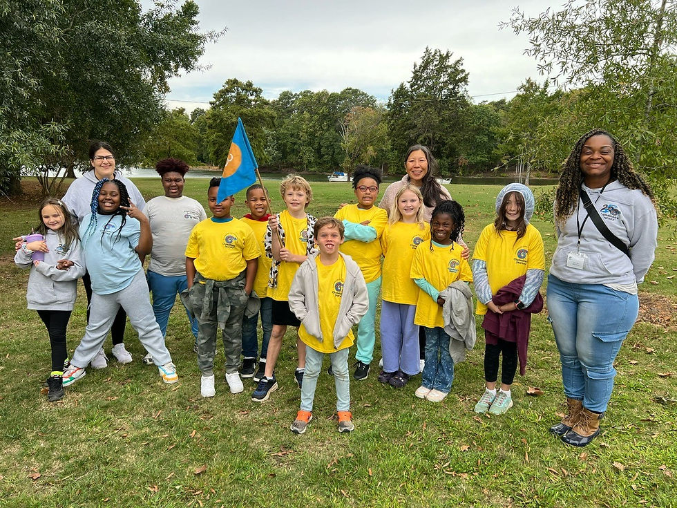Camper and Camp Counselor Group Photo