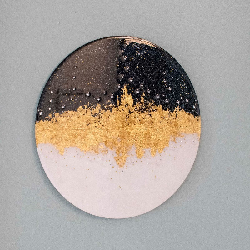 Thumbnail: "Night Skies" 12" Resin Painting