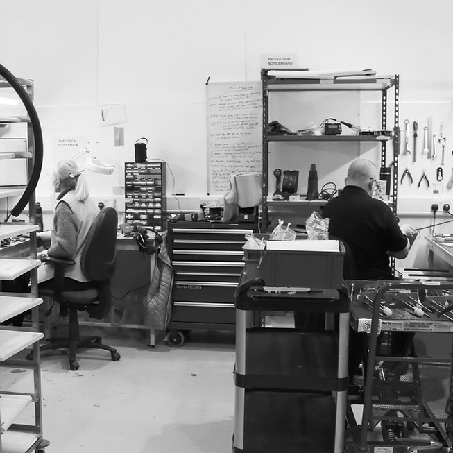 IIJ staff in the workshop
