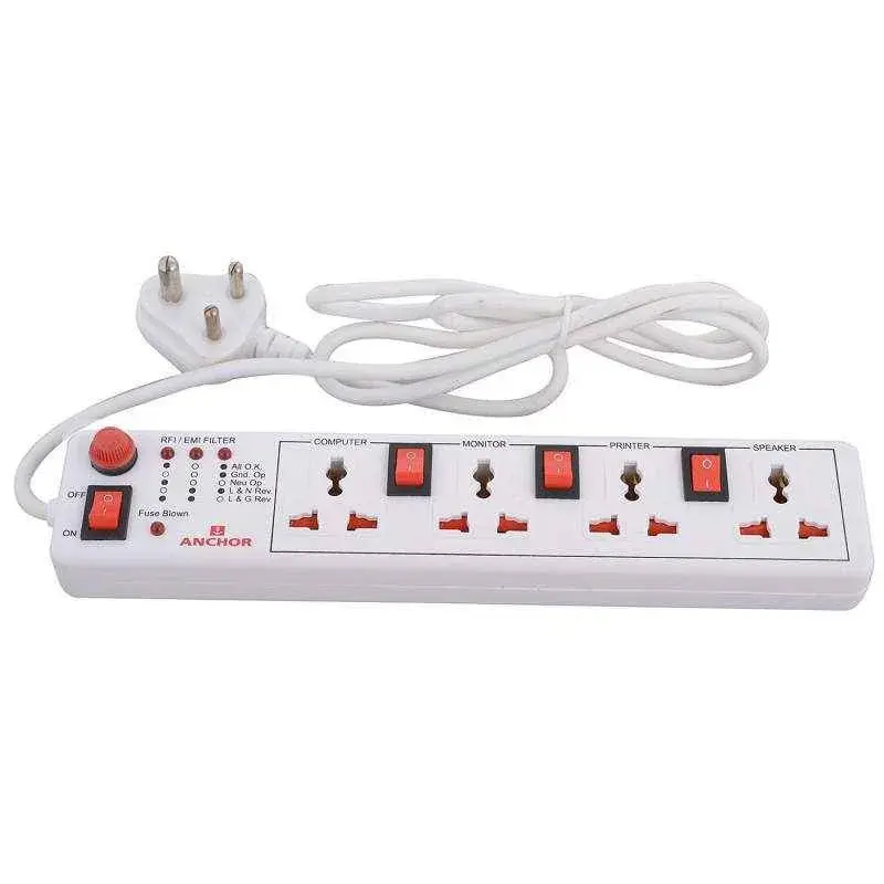 Anchor 4 Universal Socket Shutter with Individual Switch Spike Guard, 22568