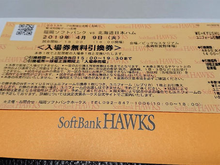 プロ野球観戦チケット