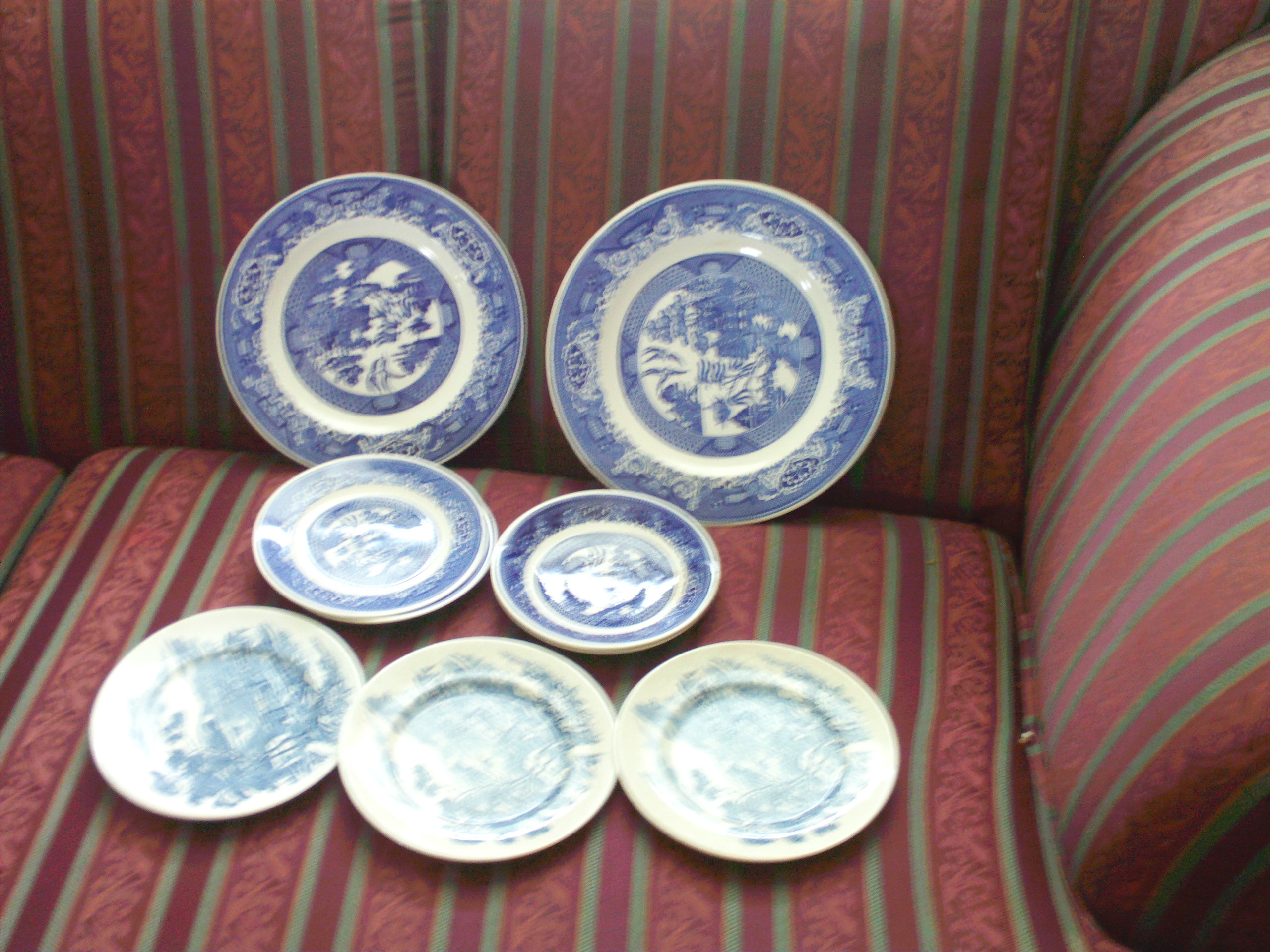 Assorted BLUE early1900's plates