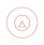 three overlapping circles with a small triangle outlines in red with white background.jpg