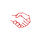 outline of handshake in red with white background one female hand one male hand.jpg