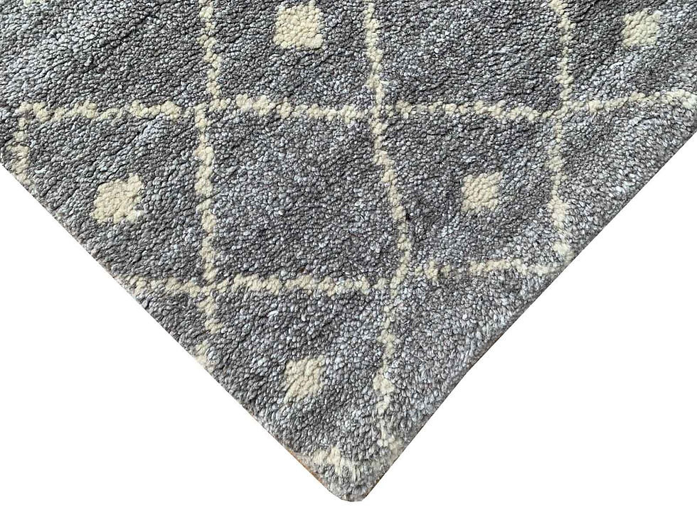 Thumbnail: Moroccan Hand Knotted Wool Carpet Size: 153 x 244 cm