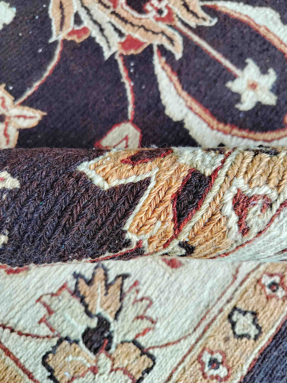 Thumbnail: Hand Woven Woolen Sumac Durrie, Persian Design Size:  170 x 240 cm