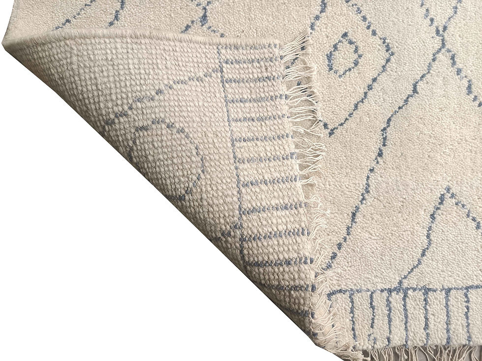 Thumbnail: Moroccan Hand Knotted Wool Carpet Size: 156 x 250 cm