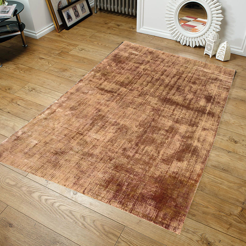 Thumbnail: Handmade Plain Vintage Viscose Carpet