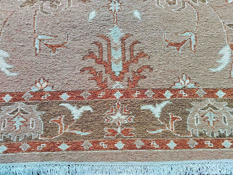 الصورة المصغرة: Hand Woven Woolen Sumac Durrie, Persian Design Size:  170 x 230 cm
