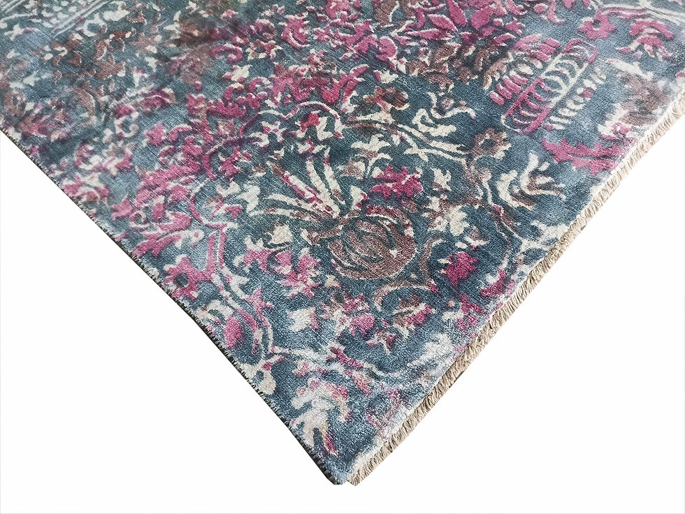Thumbnail: Hand Made Viscose Printed Carpet, Size: 285 x 360 cm