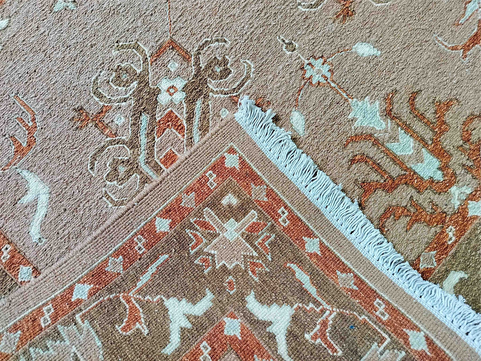 الصورة المصغرة: Hand Woven Woolen Sumac Durrie, Persian Design Size:  170 x 230 cm