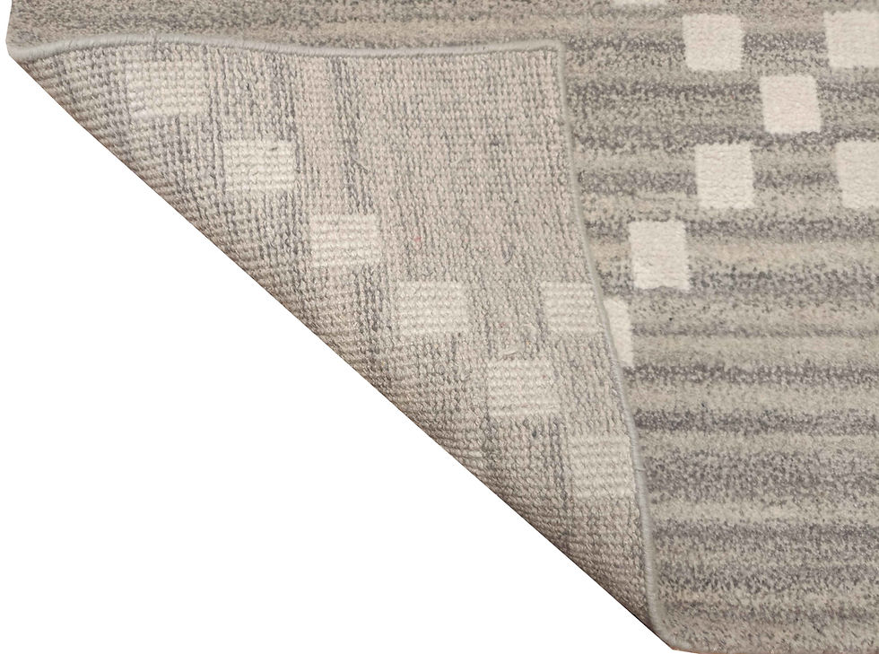 الصورة المصغرة: Moroccan Hand Knotted Wool Carpet Size: 122 x 198 cm