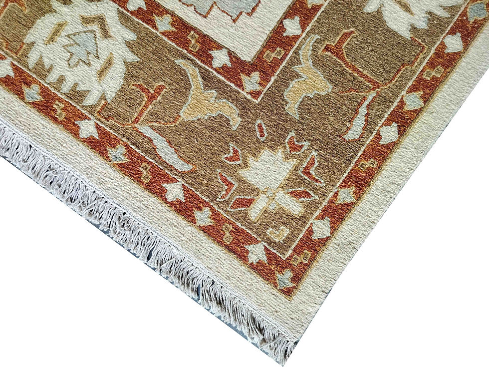 الصورة المصغرة: Hand Woven Woolen Sumac Durrie, Persian Design Size: 195 x 280 cm