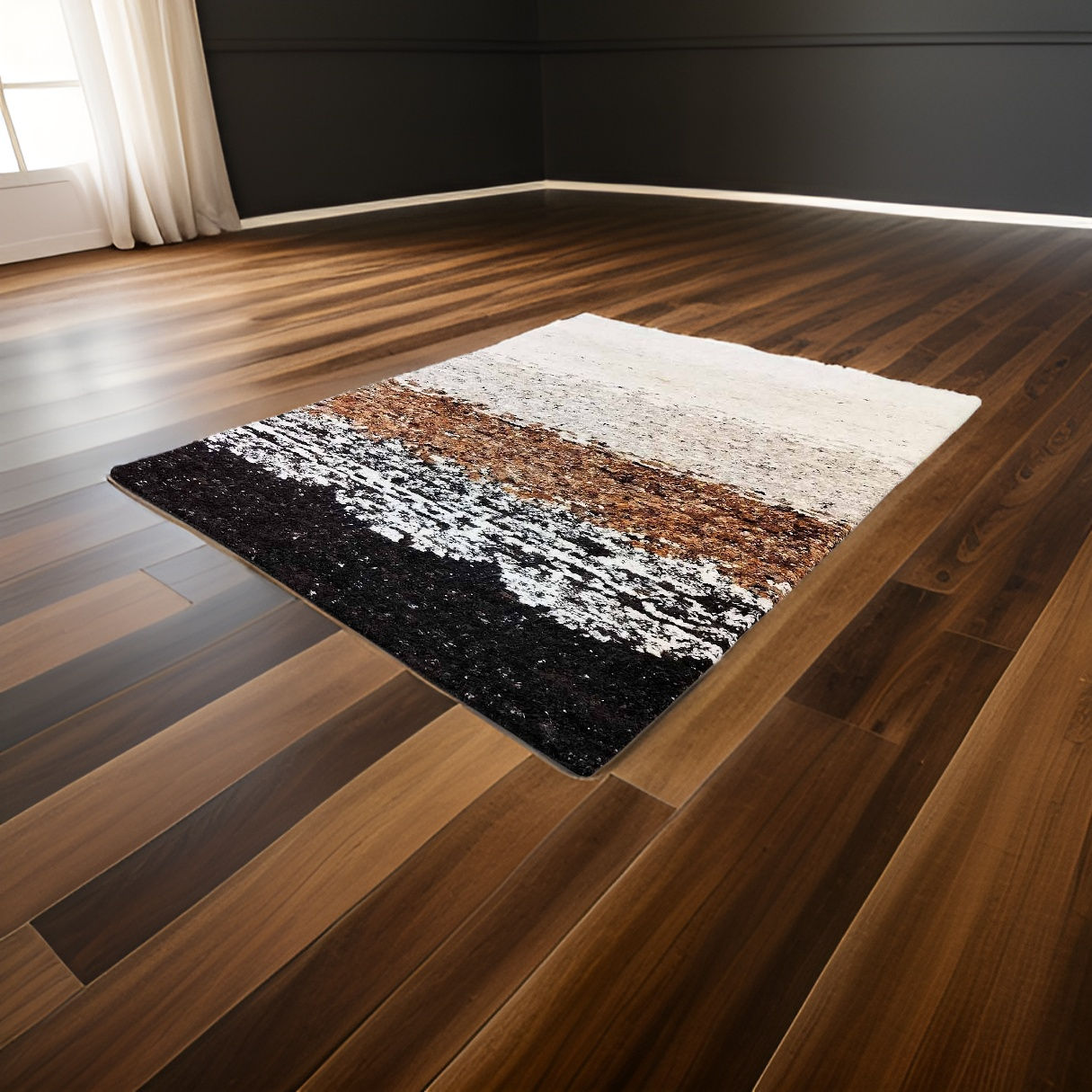 Hand Knotted Natural Woolen Carpet, Size: 170 x 240 CM