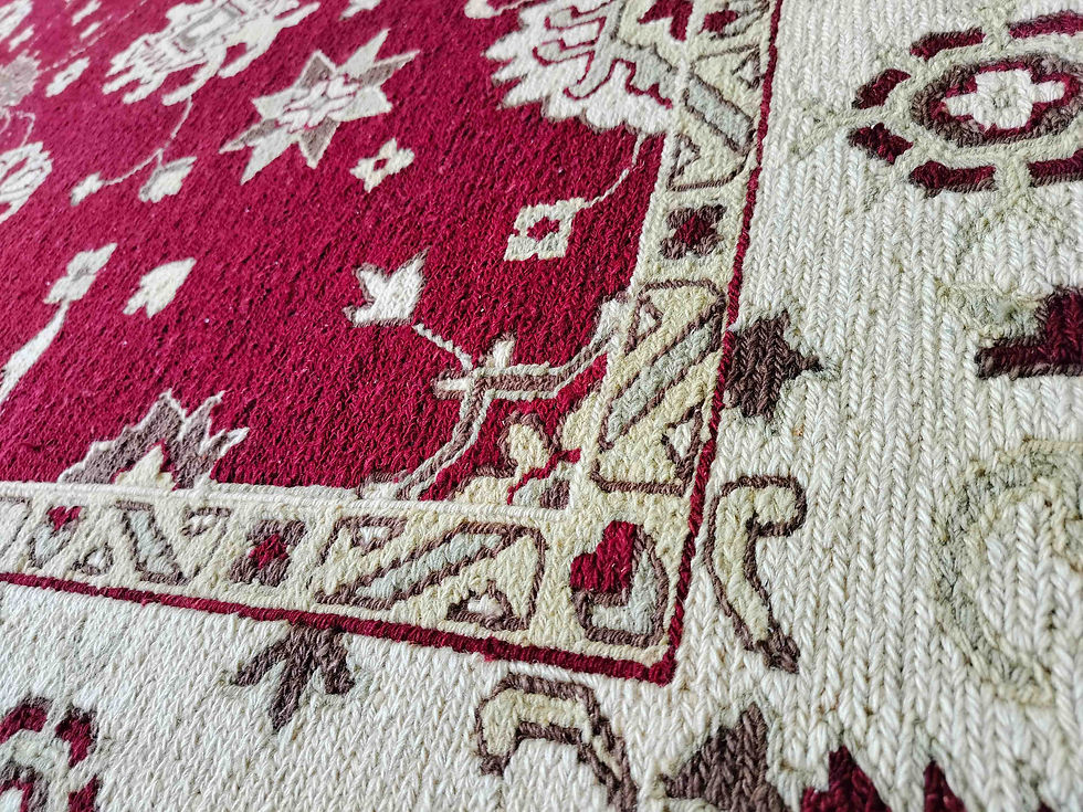 Miniaturbild: Hand Woven Woolen Sumac Durrie, Persian Design Size: 170 x 235 cm