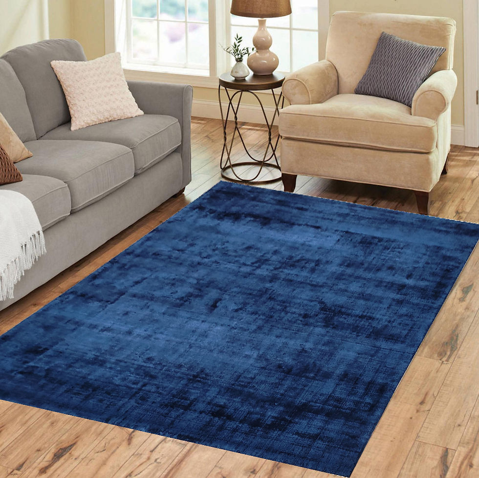 Thumbnail: Handmade Plain Vintage Viscose Carpet