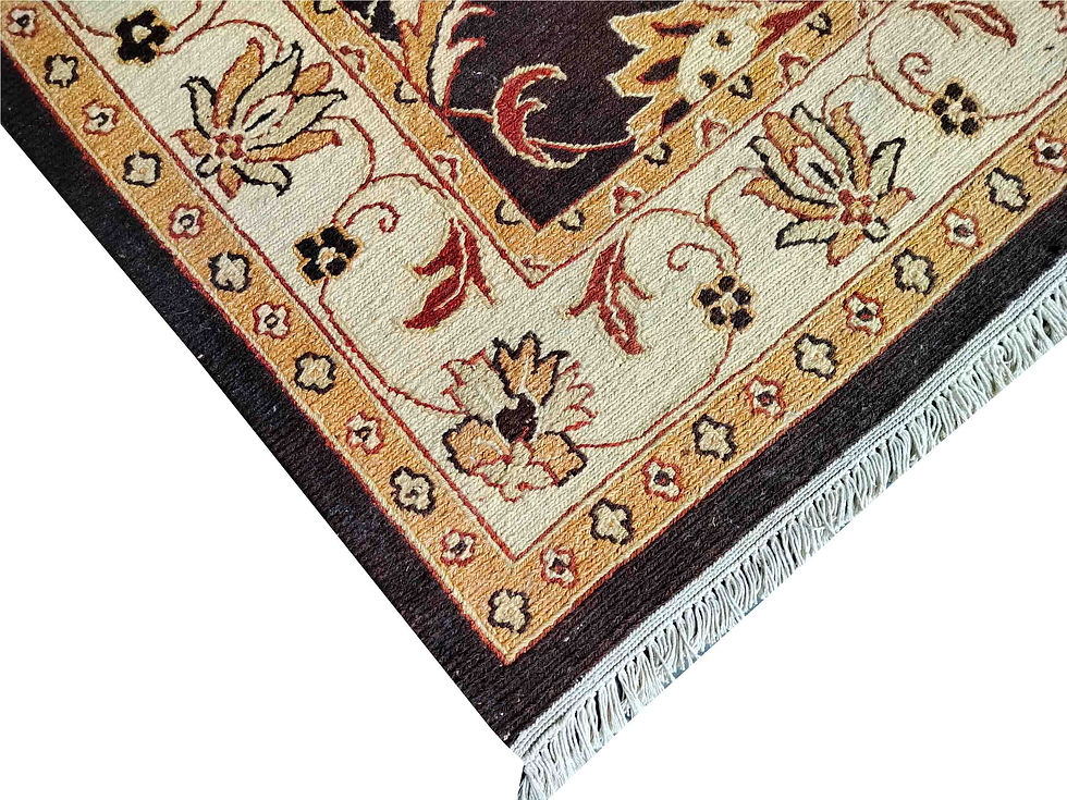 الصورة المصغرة: Hand Woven Woolen Sumac Durrie, Persian Design Size:  170 x 240 cm