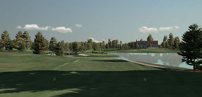 east lake golf club indoor golf course image