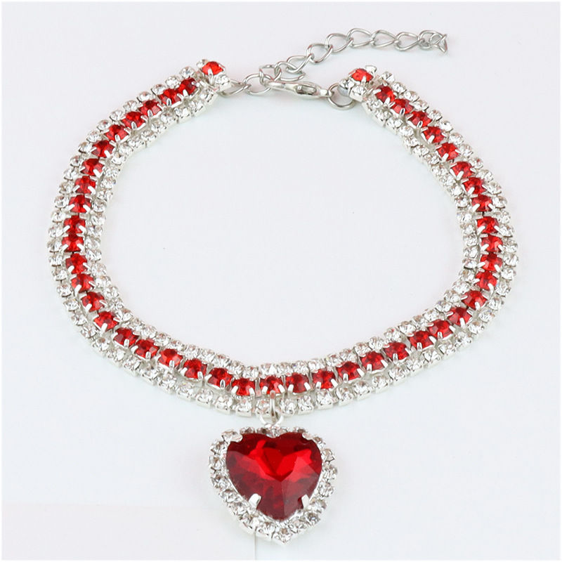 Thumbnail: Aurora Heart Crystal Pet Collar