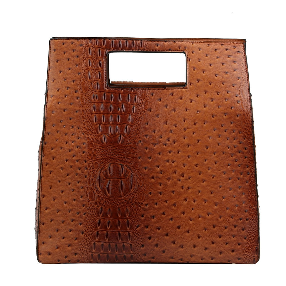 Thumbnail: Fringe Handbag - Brown