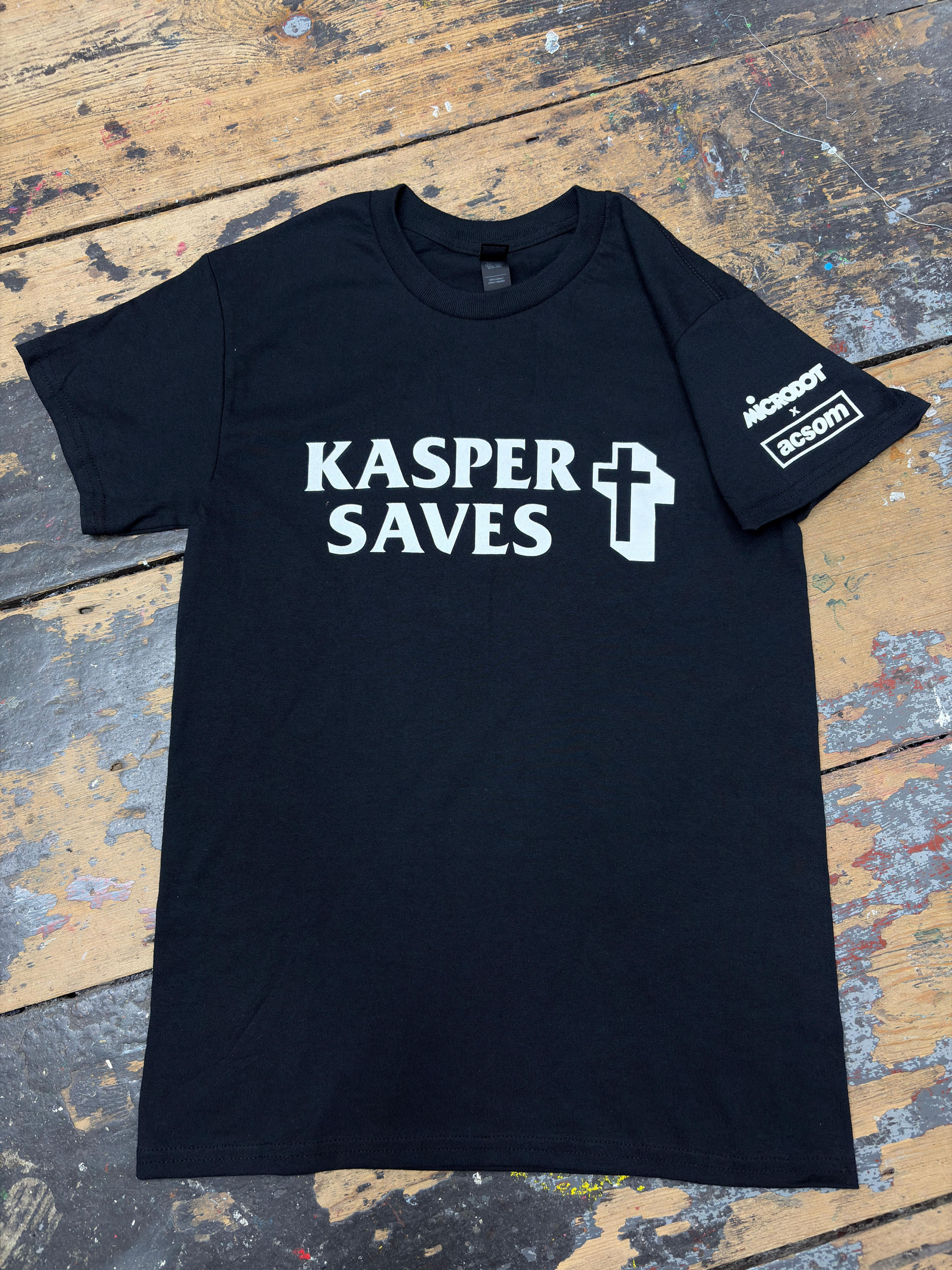 'KASPER SAVES' T-SHIRT // MICRODOT COLLABORATION