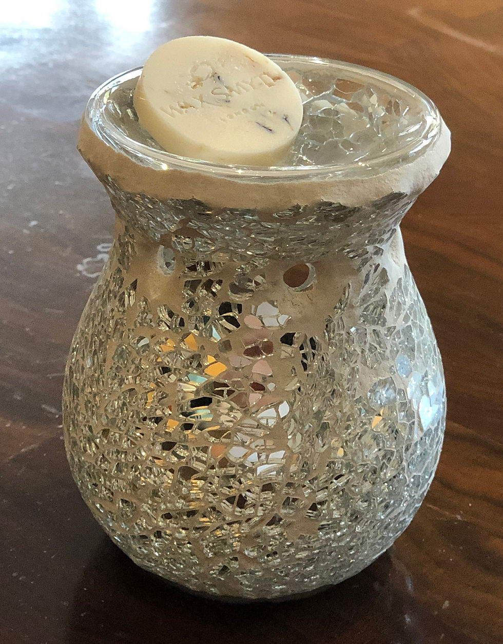 Silver Crackle Glaze Wax Melt Burner Wax Melt