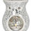 Thumbnail: Silver Crackle Glaze Wax Melt Burner Front