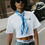 Thumbnail: PLAY IT CRAZY® Wavy Silk Scarf – 66cm x 66cm.