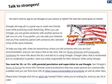 Omegle: um site para conhecer estranhos