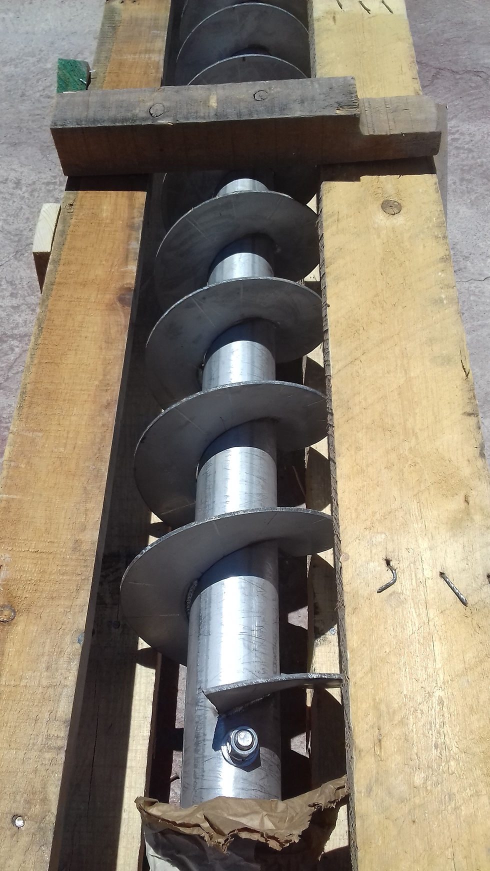 Helicoidal fabricado en SS-304