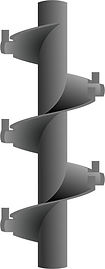 Screw Conveyor Notched and Folded Flights