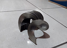 Helicoidal seccion inoxidable