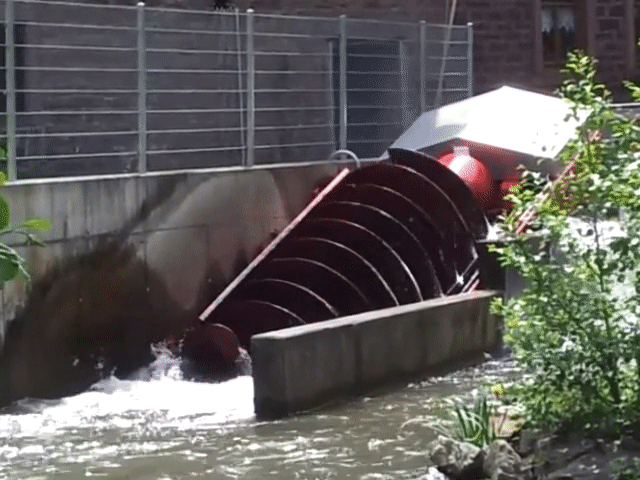 Turbina Helicoidal Generadora de Energía Electrica por medio de la energía del Agua