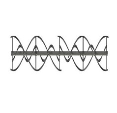 Double ribbon rotor