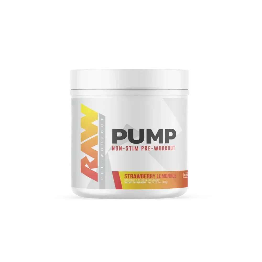 RAW Nutrition Pump (Non-Stim) Pre-Workout | 40 Serves Maximum Pumps. Zero Stimul