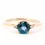Thumbnail: 14k Yellow Gold London Blue Topaz w/ Dia