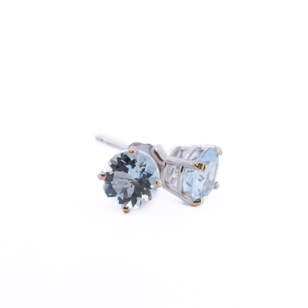 Aquamarine Studs
