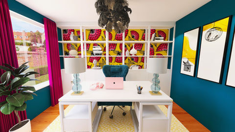 Vibrant Home Office