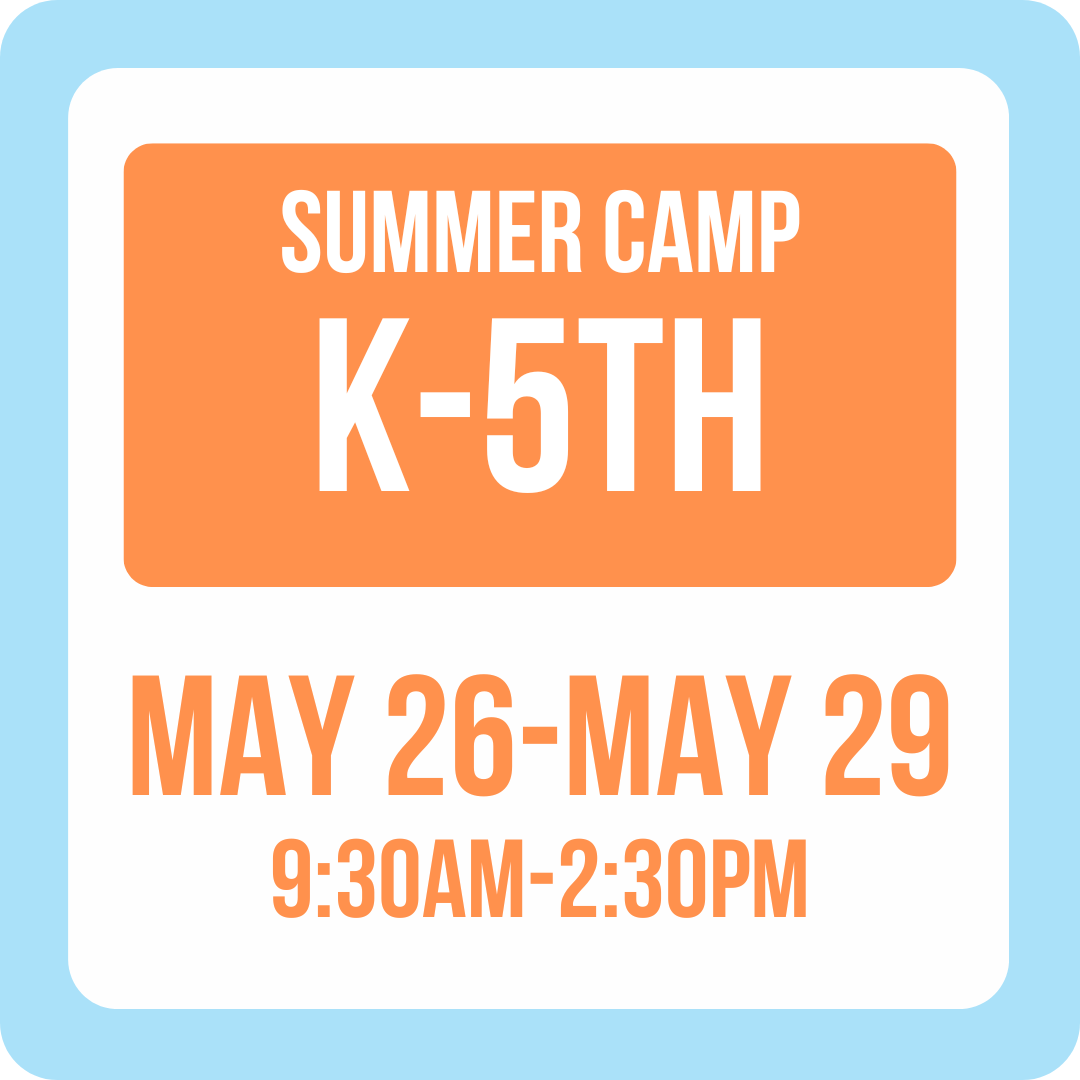 Summer Art Camp | May 26-May 29 | 9:30-2:30PM