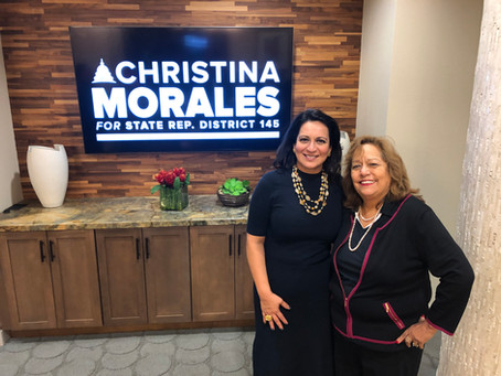H.C.C. Trustee, Eva Loredo endorses Christina Morales