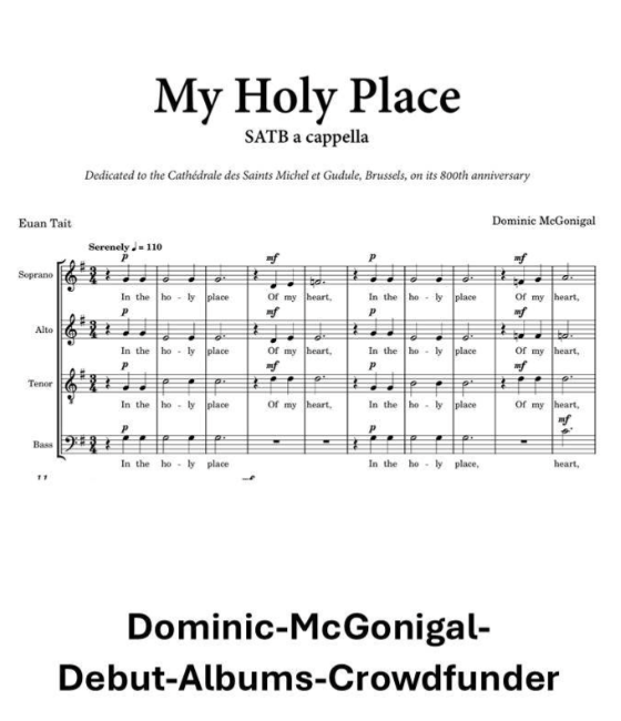 I am walking for My Holy Place, the final track of the choral album. 