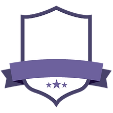 Blank Purple Badge